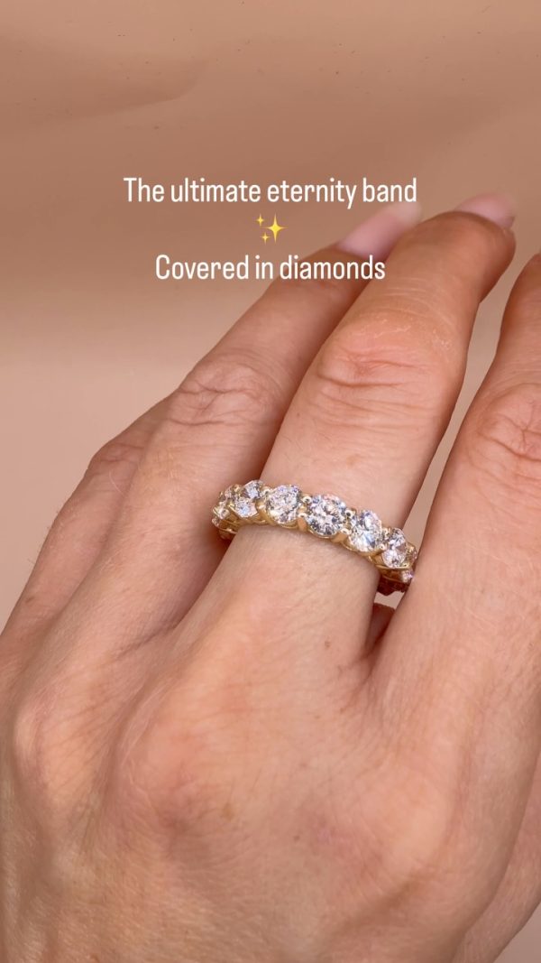 טבעת זהב 14 קראט משובצת יהלומים מתוך אינסטגרם DIAMONDS FOR ALL